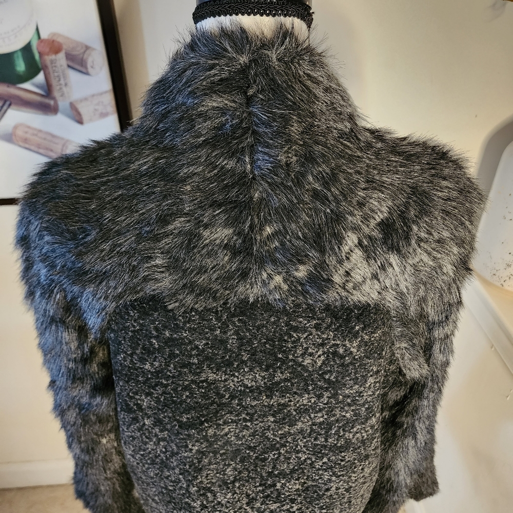 🔥Max Studio Faux Fur Wool Jacket - Picture 14 of 17